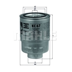 Фильтр топливный KC67 Knecht
