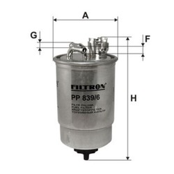 Фильтр топливный PP839/6 Filtron