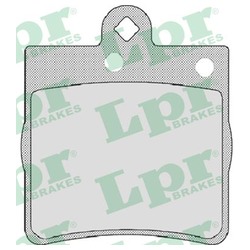 Колодки тормозные дисковые задние 05P726 LPR