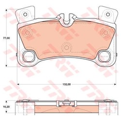 Колодки тормозные дисковые задние GDB1775 TRW