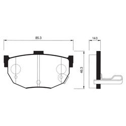 Колодки тормозные дисковые задние SP1062 Sangsin