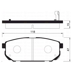 Колодки тормозные дисковые задние SP1154 Sangsin