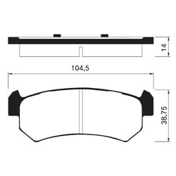 Колодки тормозные дисковые задние SP1160 Sangsin