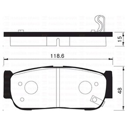 Колодки тормозные дисковые задние SP1178 Sangsin