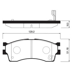 Колодки тормозные дисковые передние SP1113 Sangsin