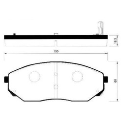 Колодки тормозные дисковые передние SP1153 Sangsin