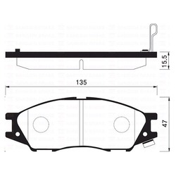 Колодки тормозные дисковые передние SP1156 Sangsin