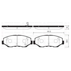 Колодки тормозные дисковые передние SP1237 Sangsin