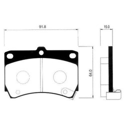 Колодки тормозные дисковые передние SP1067 Sangsin