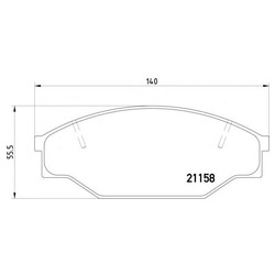 Колодки тормозные дисковые передние MDB1334 Mintex