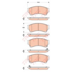 Колодки тормозные дисковые передние GDB3501 TRW