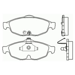 Колодки тормозные дисковые передние GDB4125 TRW