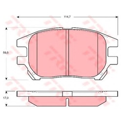 Колодки тормозные дисковые передние GDB3379 TRW