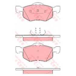 Колодки тормозные дисковые передние GDB1497 TRW
