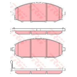 Колодки тормозные дисковые передние GDB3361 TRW