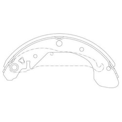 Колодки тормозные барабанные SA103 Sangsin