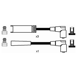 Провода высоковольтные PECE04 Parts-Mall