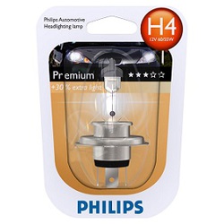 Лампа "Philips" 12342PRB1/C1 12V 60/55w H4 P43t-38 Premium +30% 