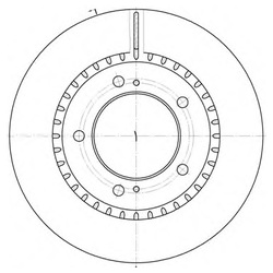 Диск тормозной DI811 JapanParts