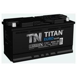 Аккумуляторная батарея "Titan" Euro Silver 12В 110Ач о.п. 353x175x190