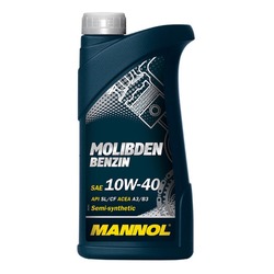 Масло моторное Mannol Molibden Benzin 10w40 п/синт., 1л