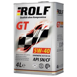 Масло моторное Rolf GT SN/CF 5w40 синт., 4л