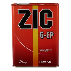 Масло трансмиссионное ZIC G-EP G-4 80w90 GL-4, 4л