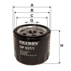 Фильтр масляный OP537/1 Filtron