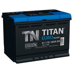 Аккумуляторная батарея "Titan" Euro Silver 12В 61Ач п.п. 242x175x190